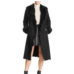 Max Fur Shearling Coat with Toscana Shawl Collar